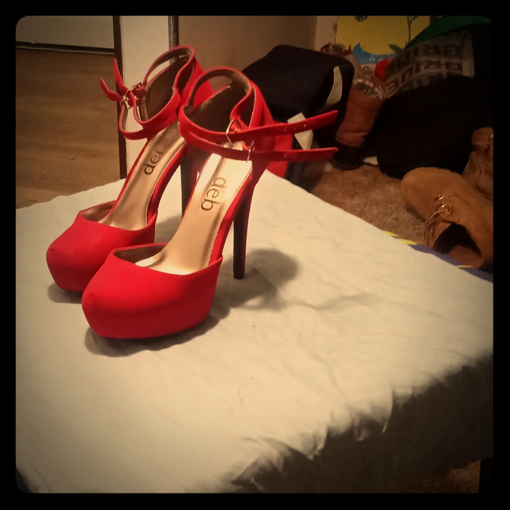 Deb strappy high heels